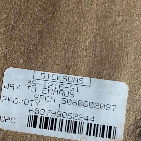 Vintage Dickson Way To Emmaus Wood Framed Print Jesus & Disciples 17.5”x 13.5” - Picture 13 of 14